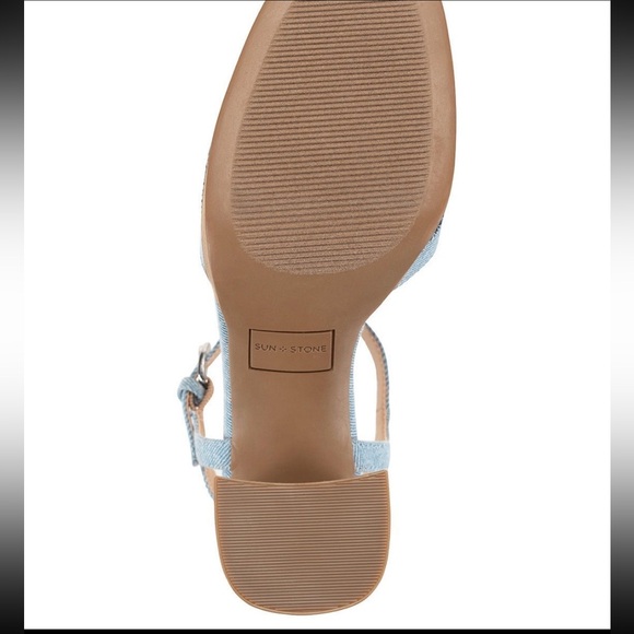 Sun & Stone color block denim sandals 8.5 - Picture 5 of 12